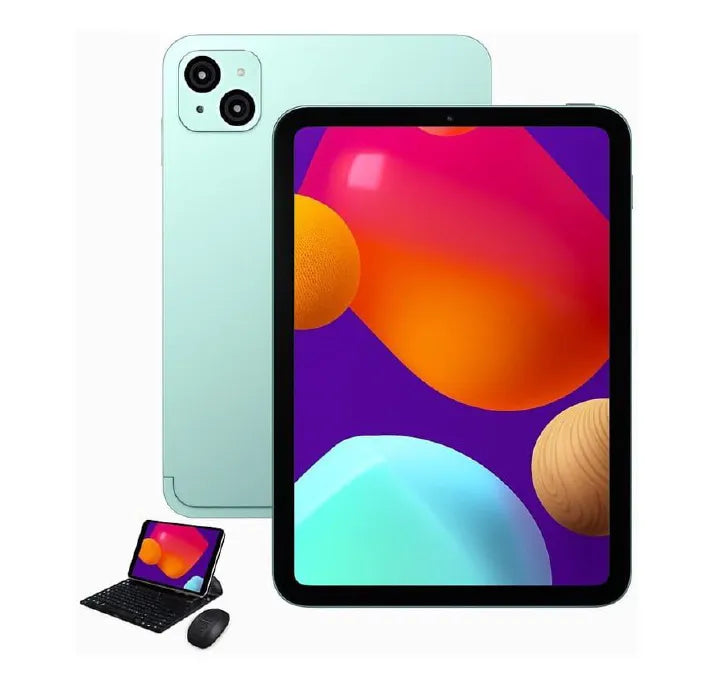 Modio M41 Tablet PC Silver, 10.1-Inch Display, 16GB RAM + 1TB ROM, Dual SIM, 8000mAh, Android 13, 13MP+8MP Camera, with Keyboard, Mouse & Stylus