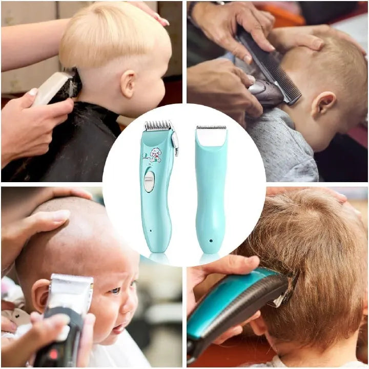 Baby Hair Clipper - Kids Hair Trimmer | Rechargeable Silent Haircut Trimmer for Kids