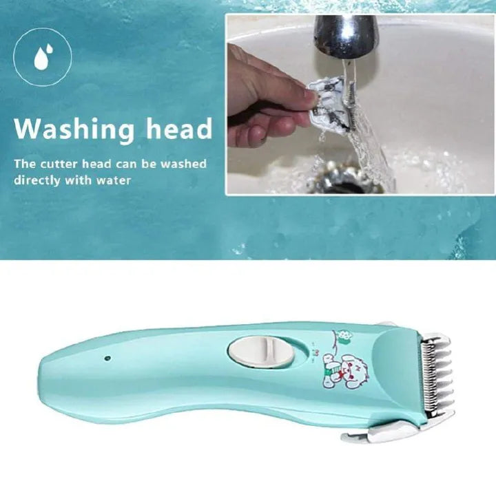 Baby Hair Clipper - Kids Hair Trimmer | Rechargeable Silent Haircut Trimmer for Kids