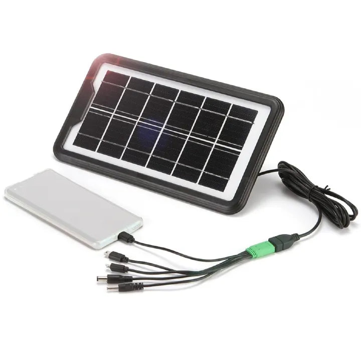 3W Portable Mini USB Solar Panel Charger with Monocrystalline IP65 Waterproof Multifunctional Solar Charger