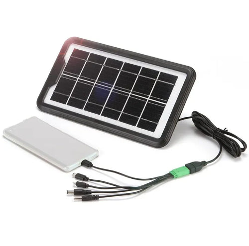 3W Portable Mini USB Solar Panel Charger with Monocrystalline IP65 Waterproof Multifunctional Solar Charger