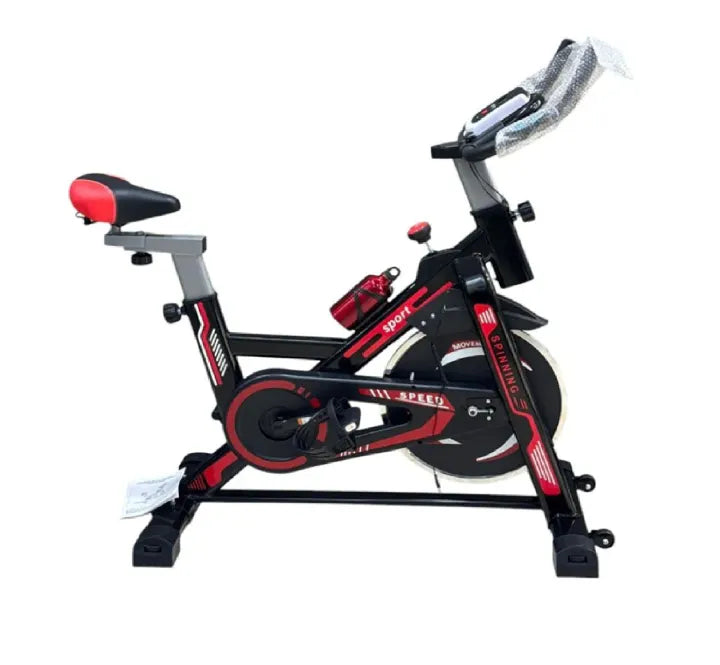 50KG Barbell & Dumbbell Set + Heavy-Duty Exercise Spinning Bike