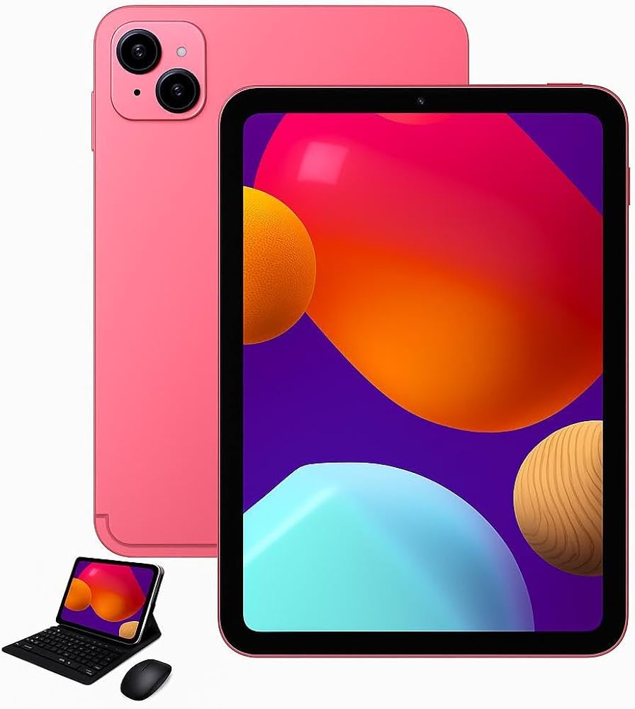 Modio M41 Tablet PC Silver, 10.1-Inch Display, 16GB RAM + 1TB ROM, Dual SIM, 8000mAh, Android 13, 13MP+8MP Camera, with Keyboard, Mouse & Stylus