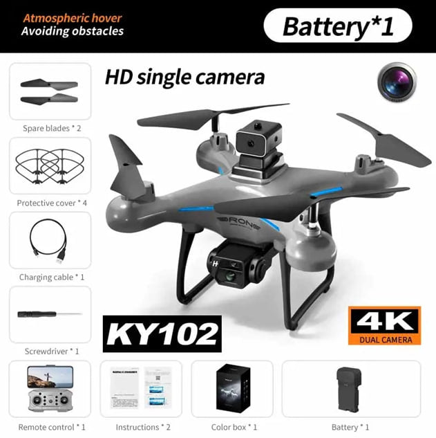 Mini RC Drone, Portable Quadcopter With 4K HD Dual Camera, 360 Degree Flips, Gesture Photography, Intelligent 4 Way Obstacle Avoidance