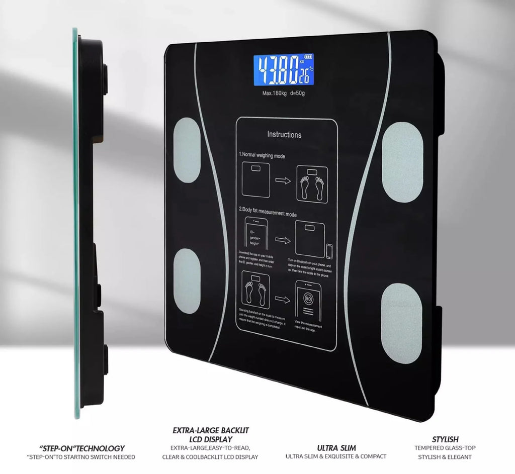 50KG Barbell & Dumbbell Set + FREE BMI Smart Digital Personal Weight Scale