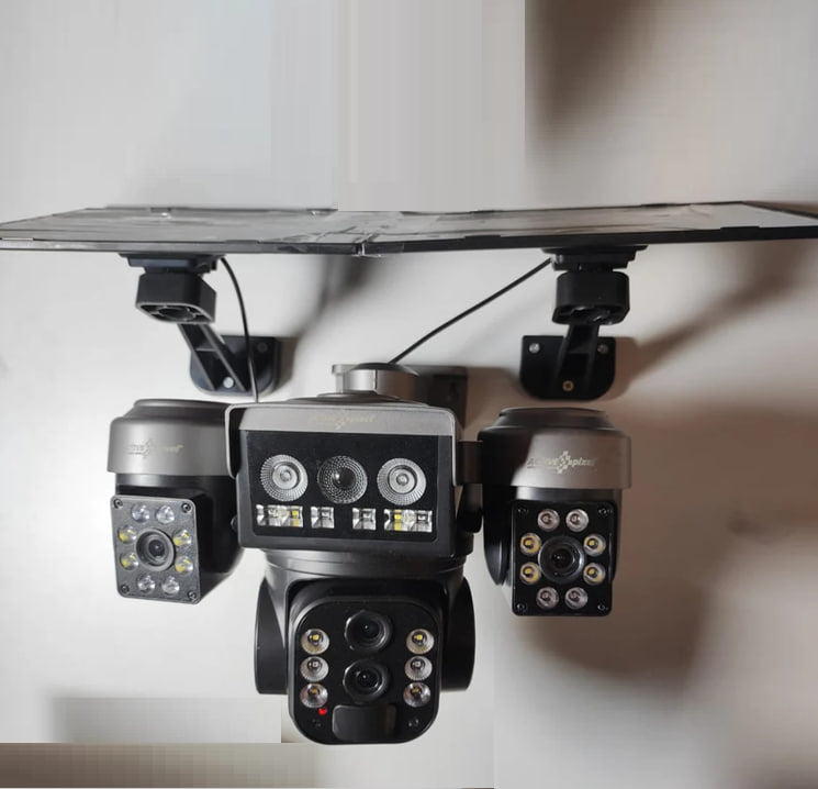 Solar Light 4G Triple Lens Dual Lens Solar Camera – Advanced Outdoor Security Solution