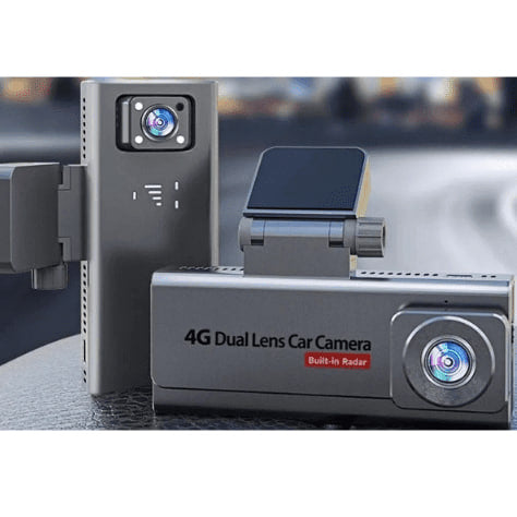 Dash Cam Front and Rear 4K+1080P, Free 64GB Card, Built-in Wi-Fi